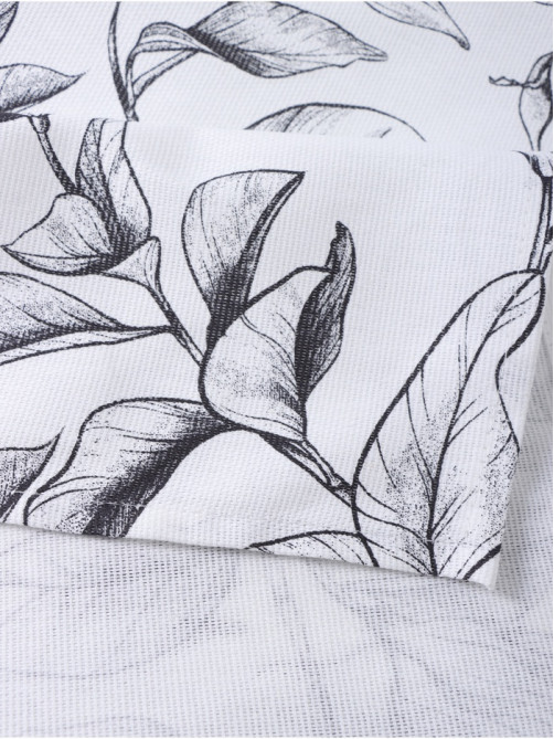 Скатерть «Доляна» Plant leaves, 146×180 см, 100% хлопок, рогожка 164 г/м²