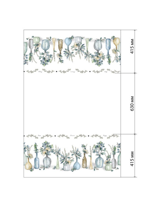 Скатерть «Этель» Flower mood, 146×220 см, 100% хлопок, репс 210 г/м²