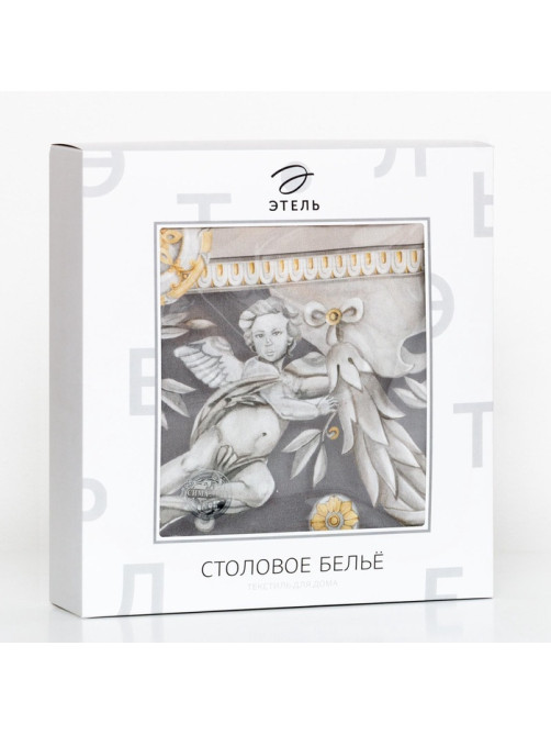 Скатерть «Этель» Classic style d=220 см ±3 см, 100% хлопок, саржа 190 г/м², с ВГМО