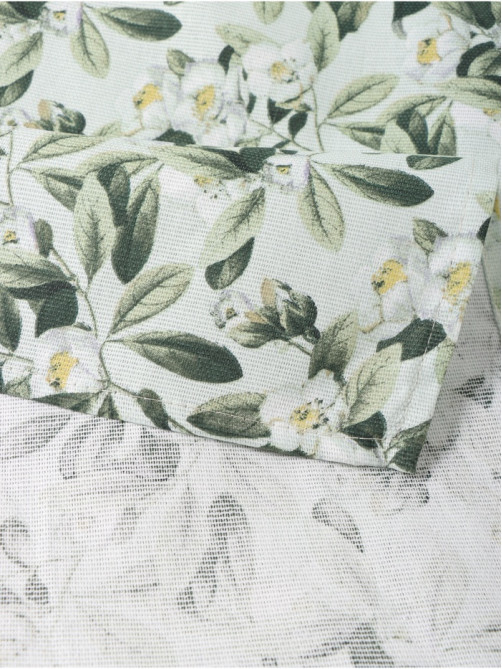 Скатерть «Доляна» Apple flowers, 146×220 см, 100% хлопок, рогожка 164 г/м²