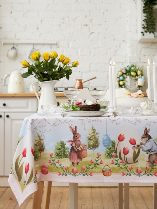 Скатерть Доляна Easter garden, 145×180±3 см