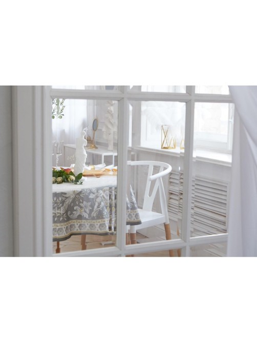 Скатерть «Этель» Classic style d=220 см ±3 см, 100% хлопок, саржа 190 г/м², с ВГМО