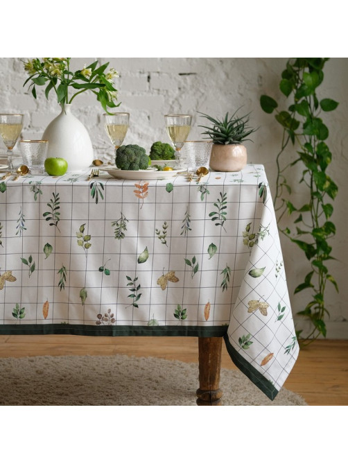 Скатерть «Этель» Flora, 149×250 см, 100% хлопок, саржа 190 г/м²