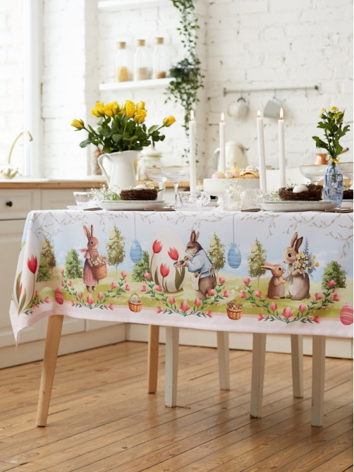 Скатерть Доляна Easter garden, 145×180±3 см