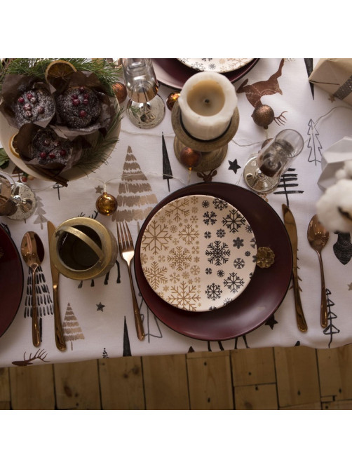 Скатерть новогодняя «Доляна» X-Mas 146×110± 3 см, 100% хлопок, рогожка 164 г/м²