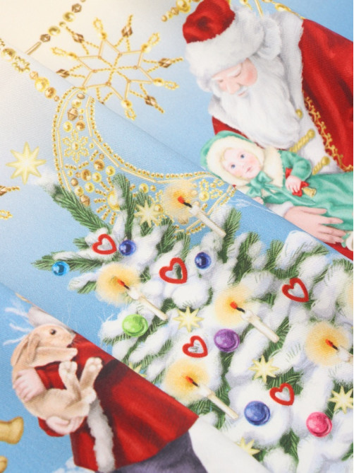 Скатерть новогодняя «Этель» Christmas time, d=220 см ±3 см с ГМВО, 100% хлопок, саржа 190 г/м²