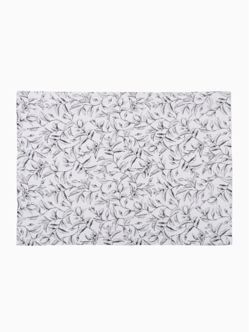 Скатерть «Доляна» Plant leaves, 146×180 см, 100% хлопок, рогожка 164 г/м²