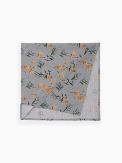 Скатерть «Этель» Yellow poppies 149×250 см, 100% хлопок, репс 210 г/м²