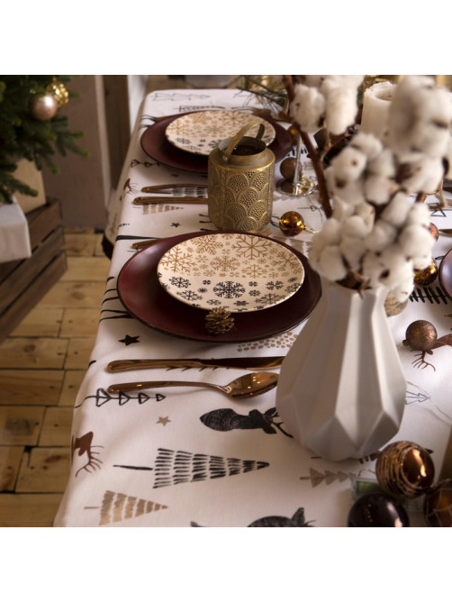 Скатерть новогодняя «Доляна» X-Mas 146×110± 3 см, 100% хлопок, рогожка 164 г/м²