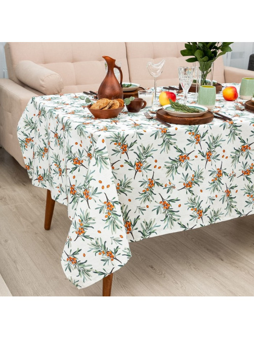 Скатерть «Этель» Berry garden 149×250 см, 100% хлопок, репс 210 г/м²