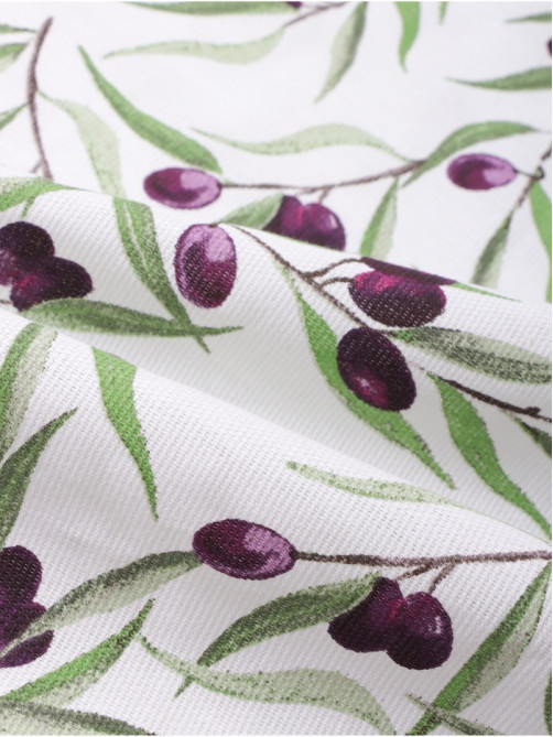 Скатерть «Доляна» Olives 149×250 см, 100% хлопок, рогожка 164 г/м²