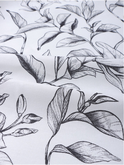 Скатерть «Доляна» Plant leaves, 146×180 см, 100% хлопок, рогожка 164 г/м²