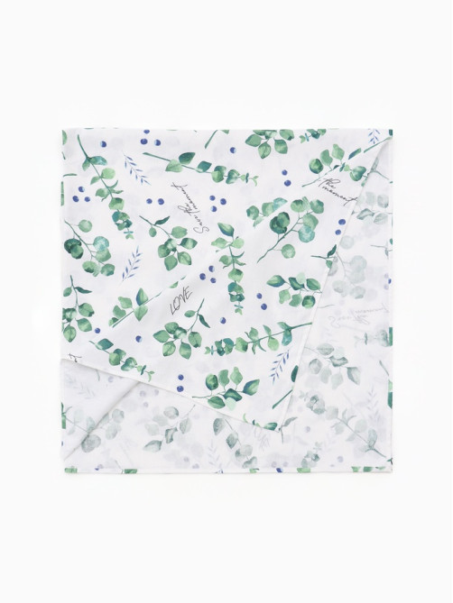 Скатерть «Доляна. Эвкалипт», 220×144 см, 100% хлопок, 164 г/м²