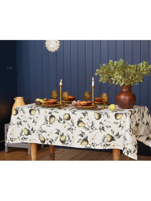 Скатерть «Этель. Груши», 149×180 см, 100% хлопок, саржа 190 г/м²