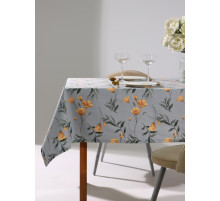 Скатерть «Этель» Yellow poppies 149×250 см, 100% хлопок, репс 210 г/м²