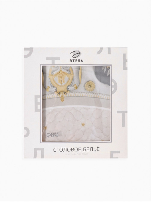 Скатерть «Этель» Classic style d=220 см ±3 см, 100% хлопок, саржа 190 г/м², с ВГМО