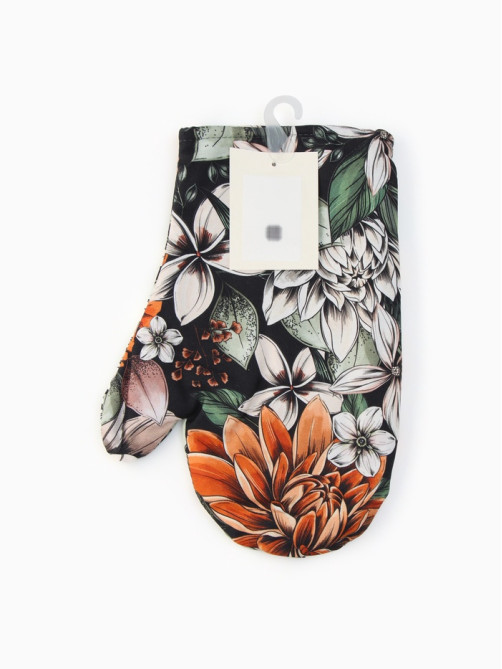 Варежка - прихватка «Этель» Meadow flower, 20×27 см, 100% хлопок, саржа 190 г/м²