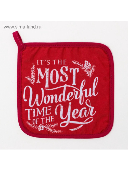 Прихватка «Доляна» Wonderful, 17×17, ватин 250 г/м²