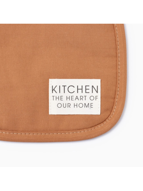 Кухонный набор «Этель» Kitchen orange: варежка-прихватка 18×29 см, прихватка 19×19 см, оранжевый