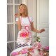 Фартук кухонный «Этель» Pink flamingo, 60×65 см, 100% хлопок, саржа 190 г/м²