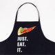 Фартук кухонный мужской «Этель» Just eat it, 73×71 см, 100% хлопок, саржа 190 г/м²