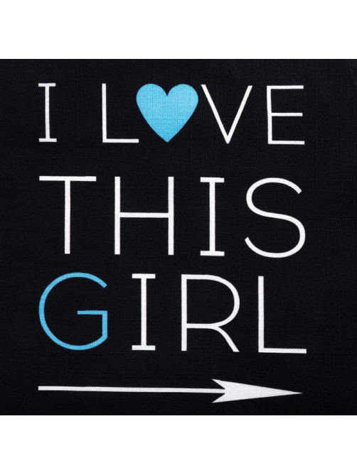 Фартук кухонный «Этель» I Love this girl, 60×70 см, 100% хлопок, репс 210 г/м²