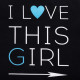 Фартук кухонный «Этель» I Love this girl, 60×70 см, 100% хлопок, репс 210 г/м²