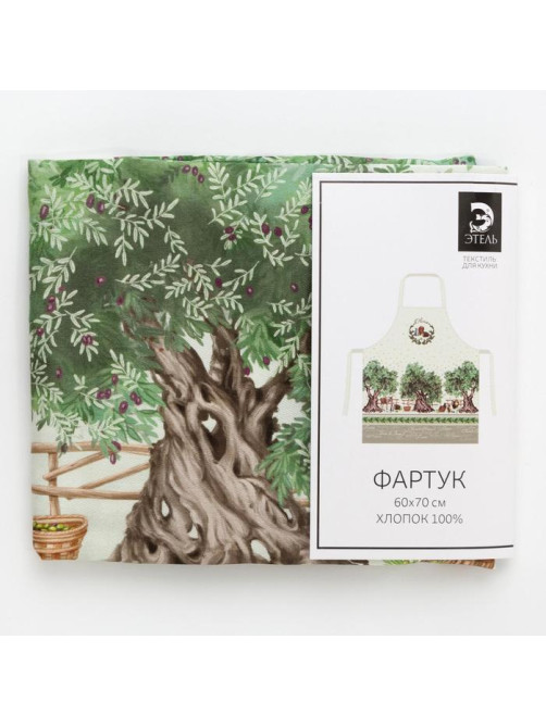 Фартук кухонный «Этель» Olivia, 70×60 см, 100% хлопок, саржа 190 г/м²