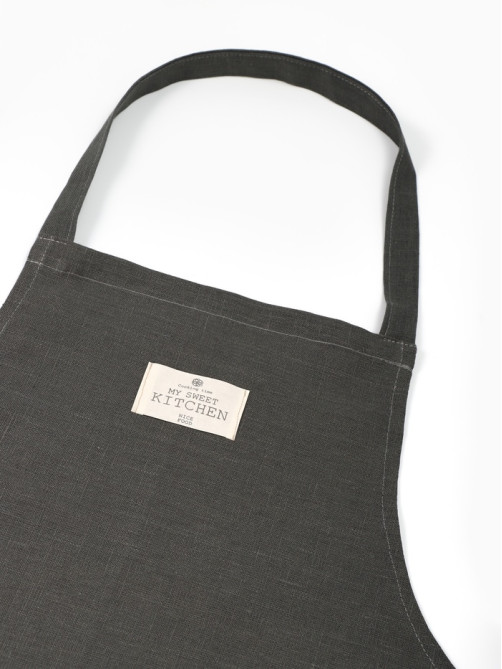 Фартук «Этель» ECO grey, 60×70 см, 100% лён, 245 г/м²