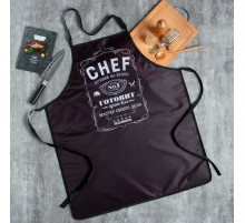 Фартук Chef, черный, 65×80 см, оксфорд 210 г/м²