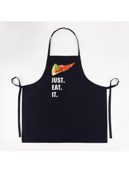 Фартук кухонный мужской «Этель» Just eat it, 73×71 см, 100% хлопок, саржа 190 г/м²
