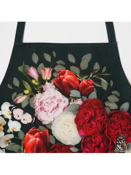 Фартук кухонный «Этель» Flowers, 60×70 см, 100% хлопок, саржа 190 г/м²