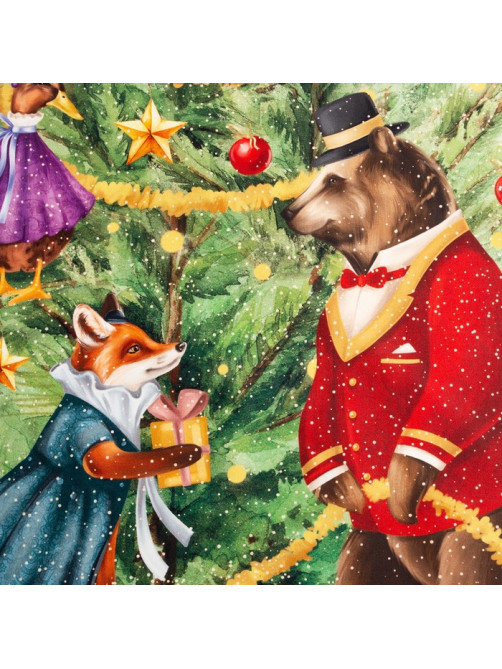 Фартук новогодний «Этель» Noble Christmas, 60×70 см, 100% хлопок, саржа 190 г/м²
