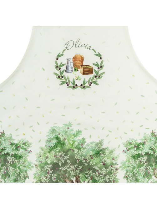Фартук кухонный «Этель» Olivia, 70×60 см, 100% хлопок, саржа 190 г/м²
