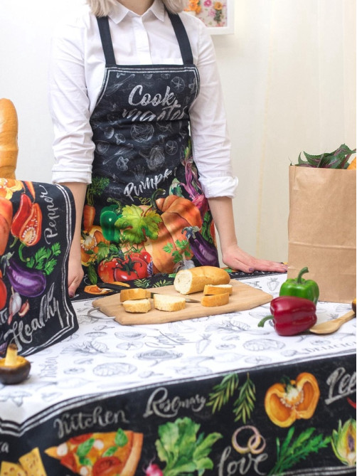 Фартук кухонный «Этель: Cook Master», 60×65 см, 100% хлопок, саржа 190 г/м²