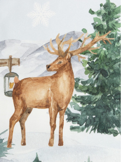 Фартук новогодний «Этель» Forest animals, 60×70 см, 100% хл, саржа 190 г/м²