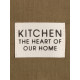 Фартук кухонный «Этель» Kitchen, 60×70 см, 100% хлопок, саржа 220 г/м², зелёный