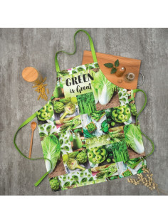 Фартук кухонный «Этель» GREEN, 70×60 см, 100% хлопок, саржа 190 г/м²