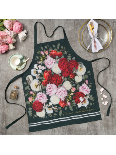 Фартук кухонный «Этель» Flowers, 60×70 см, 100% хлопок, саржа 190 г/м²