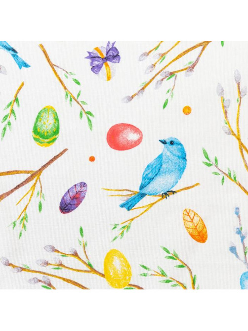 Фартук кухонный «Доляна» Happy Easter, 60×70 см, белый/голубой
