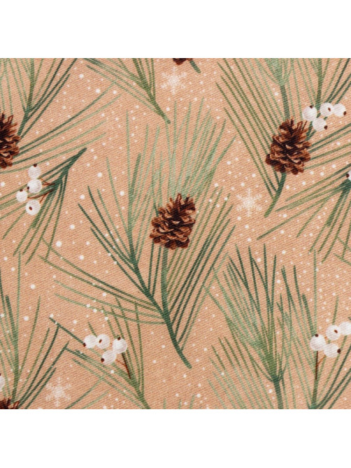 Фартук кухонный новогодний «Этель» Spruce branches, 60×70 см, 100% хлопок, саржа 190 г/м²