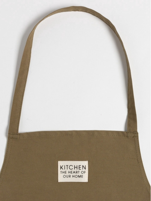 Фартук кухонный «Этель» Kitchen, 60×70 см, 100% хлопок, саржа 220 г/м², зелёный