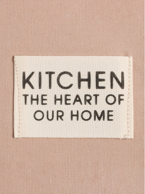 Фартук кухонный «Этель» Kitchen, 60×70 см, 100% хлопок, саржа 220 г/м², бежевый