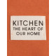 Фартук кухонный «Этель» Kitchen, 60×70 см, 100% хлопок, саржа 220 г/м², оранжевый