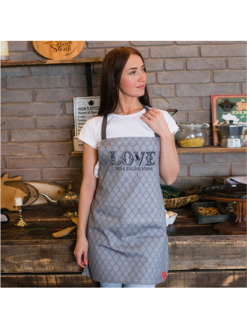 Фартук кухонный «Этель. 14 февраля» Love, 60×65 см, 100% хлопок, саржа 190 г/м²
