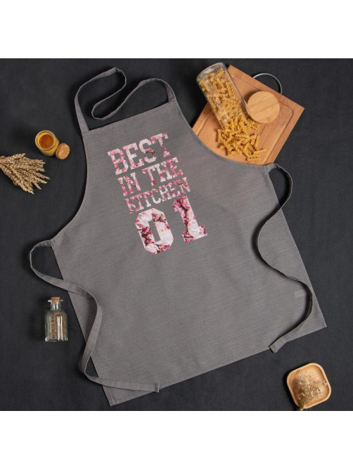 Фартук кухонный «Этель» Best in the kitchen, 60×70 см, 100% хлопок, репс 210 г/м²