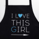 Фартук кухонный «Этель» I Love this girl, 60×70 см, 100% хлопок, репс 210 г/м²