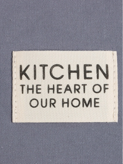 Фартук кухонный «Этель» Kitchen, 60×70 см, 100% хлопок, саржа 220 г/м², синий