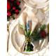 Набор салфеток сервировочных «Этель» Noble Christmas, 40×40 см - 4 шт., бежевые
