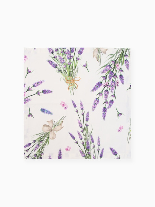 Набор салфеток с декоративными кольцами «Этель» Lavender, 40×40 см - 2 шт., 100% хлопок, саржа